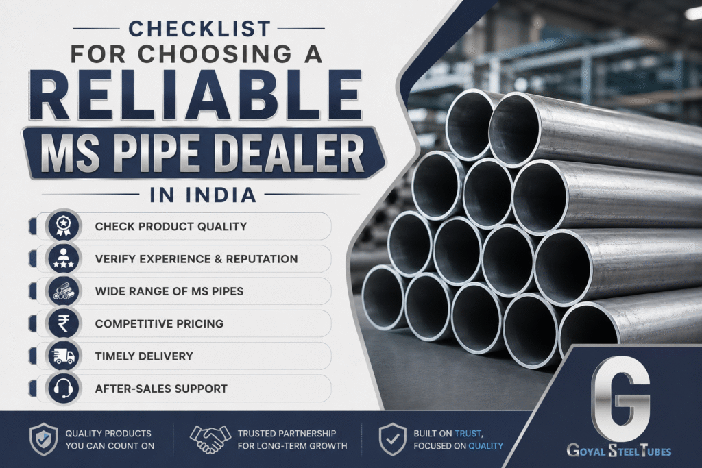Top 10 Ms Pipe Dealers In India