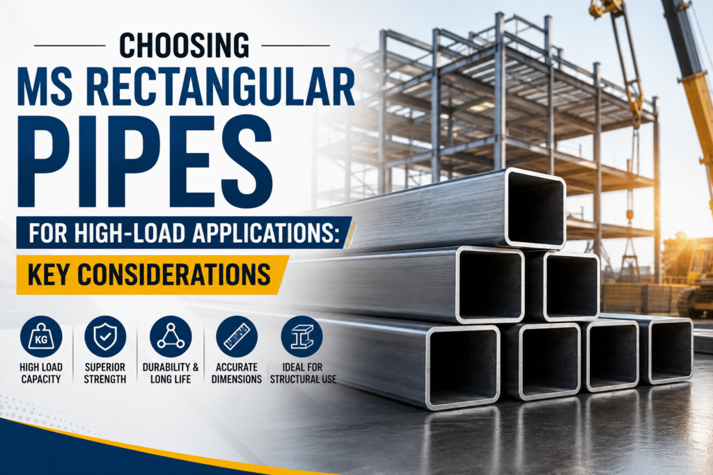 Buy MS Rectangular Pipes At Best Prices